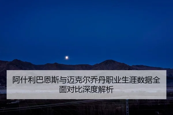 阿什利巴恩斯与迈克尔乔丹职业生涯数据全面对比深度解析